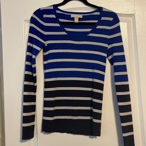 Banana Republic small blue stripe sweater